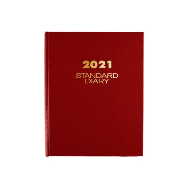 At-A-Glance Daily Reminder Business Diary, Jan-Dec, 1PPD, 5"x7-1/2", Red SD387-13 - main